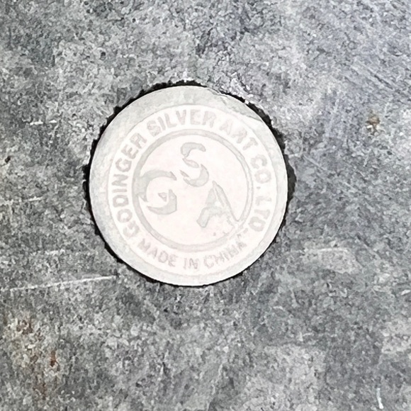 Godinger Ornate Charcuterie Cheese Marble Serving Tray Silverplate - Picture 6 of 8